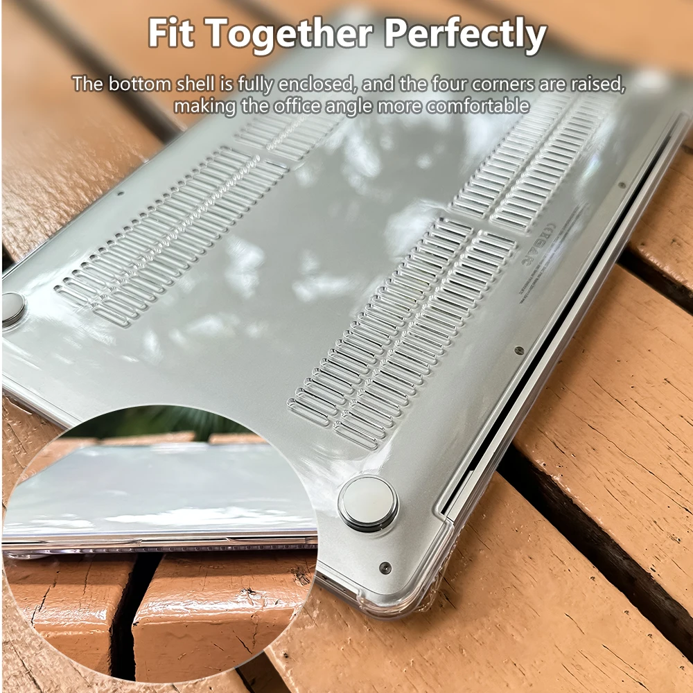 Funda de portátil 2025 para MacBook Air M4 Pro 13 M2 2022, funda M1 2020 2023 Pro 14 16 M3 2024, carcasa dura para Air 13,6 15,3, funda estampada - imagen 3