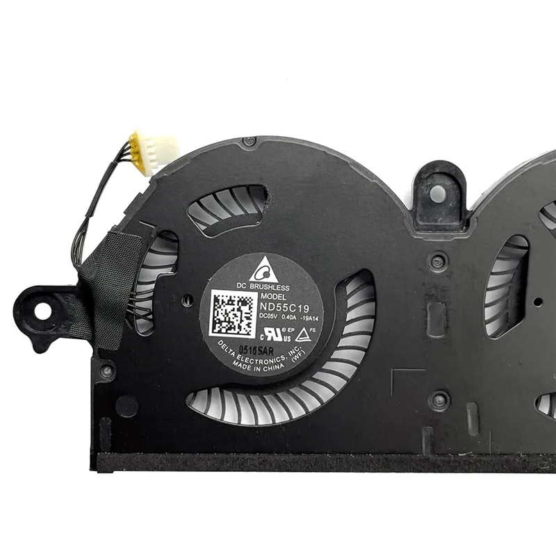 Disipador de calor del ventilador de refrigeración de la CPU para Dell XPS 13 9380 7390 0980 WH 980Wh Nd55C19-19A14 - imagen 4