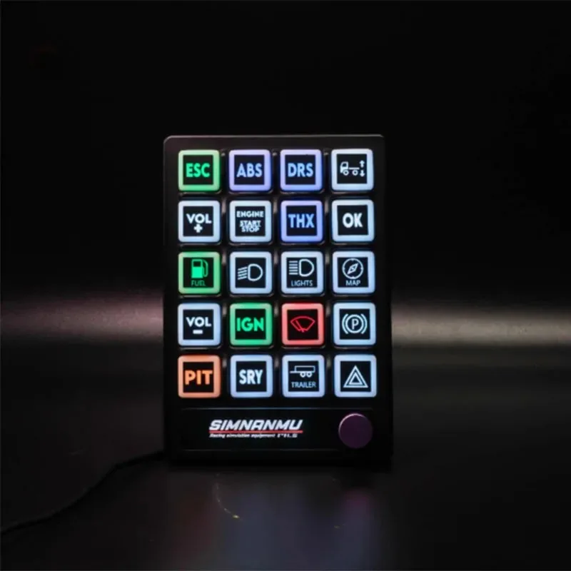 Juego Simracing, caja de botones de Control Central RGB multifunción para juegos de carreras de PC como Logitech g29 Thrustmaster Fanatec - imagen 2