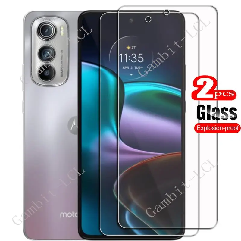 Película protectora para pantalla de teléfono, vidrio templado HD para Motorola Edge 30, 6,5 pulgadas, Edge30, 2 unidades