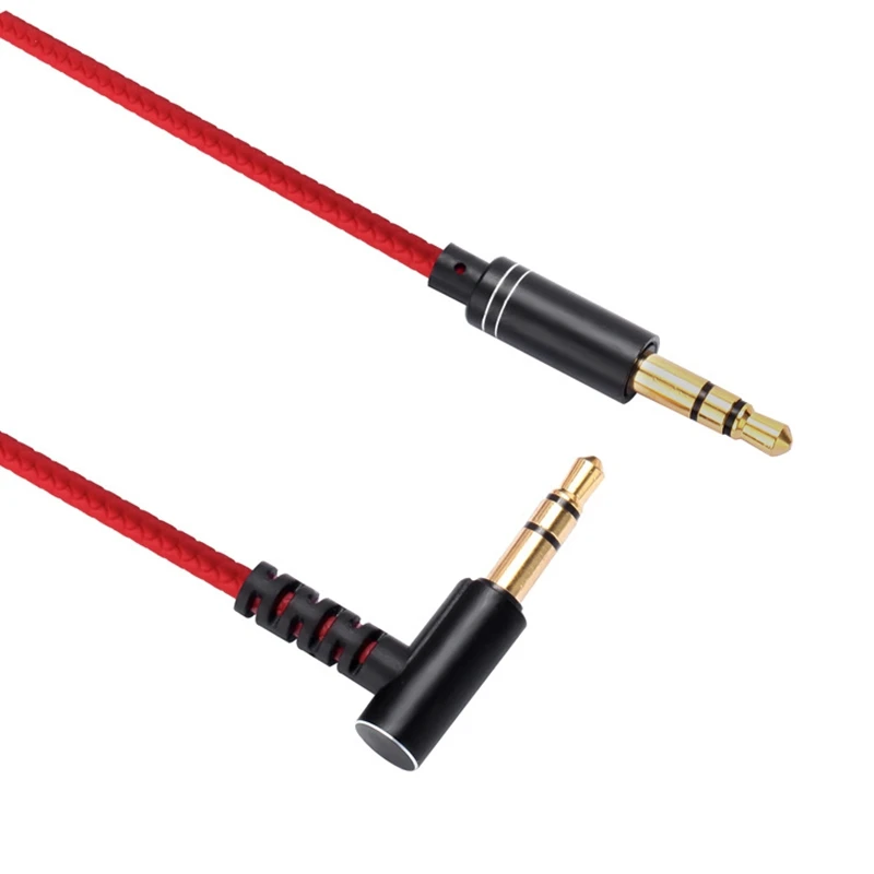 Cable auxiliar HiFi para altavoz de Audio de coche, Conector de 3,5mm, ángulo de 90 grados, conector 3,5 para guitarra, Cable auxiliar chapado en oro para auriculares de coche - imagen 4