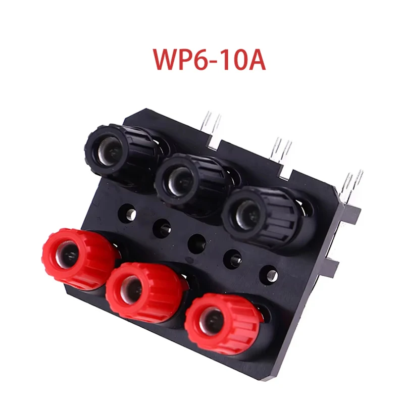 Caja de Audio de pie doblado Wp2/4/6-10a de 4mm, Terminal amplificador de potencia, cableado externo, toma de plátano conectada B6