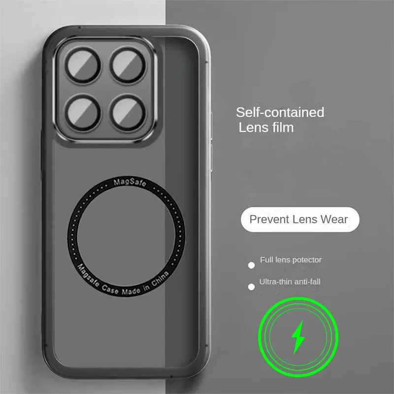 Para Xiaomi 15T Pro película protectora de cámara funda de teléfono para Xiaomi 15T Pro silicona suave carga inalámbrica cubierta a prueba de golpes parachoques - imagen 2