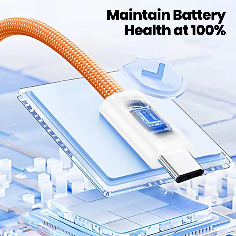 Cable USB C a tipo C de 60W para iPhone 17 16 15 Plus Pro Max PD Cable cargador de carga rápida con aguja de tarjeta para Xiaomi Samsung - imagen 3