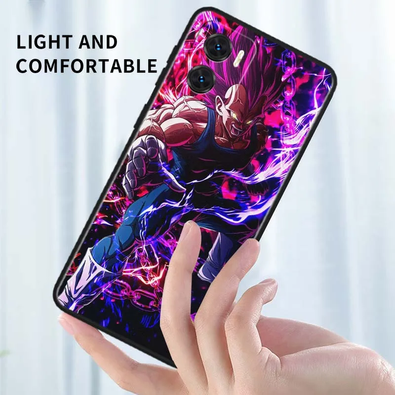 Anime d-dragon Ball Vegeta IV para Motorola Moto G85 G64 G55 G54 G45 G35 G34 Edge 50 40 5G funda de teléfono negra - imagen 5