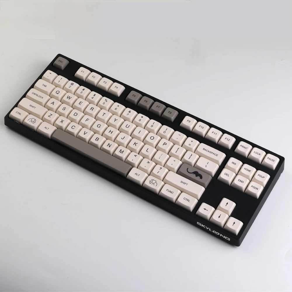 Teclas de marfil de 124 teclas, teclas de perfil de cereza japonés inglés, PBT, sublimación de tinte para teclado mecánico MX Switch 61 68 87 96 - imagen 4