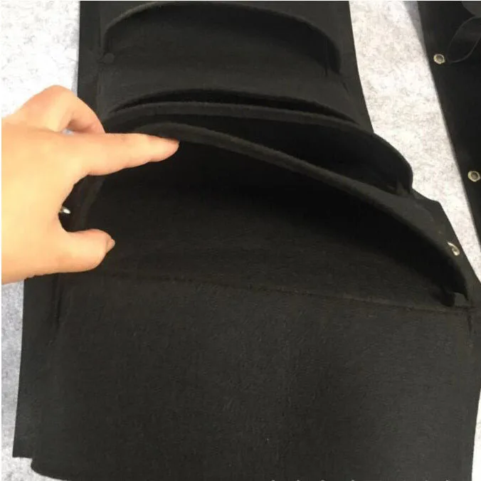 Bolsas para plantar para colgar en la pared, 4/7/9 bolsillos, bolsa de cultivo verde, macetero Vertical para jardín, bolsa para jardín, suministros para el hogar k5 - imagen 5