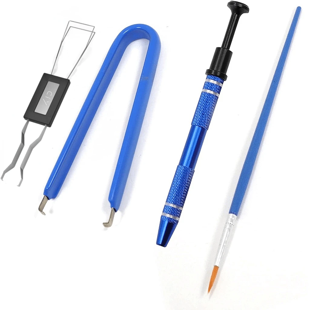 Kits de extractor de interruptor lubricante para teclado mecánico, 4 piezas, extractor de tapa de tecla, cepillo de soporte de vástago - imagen 4