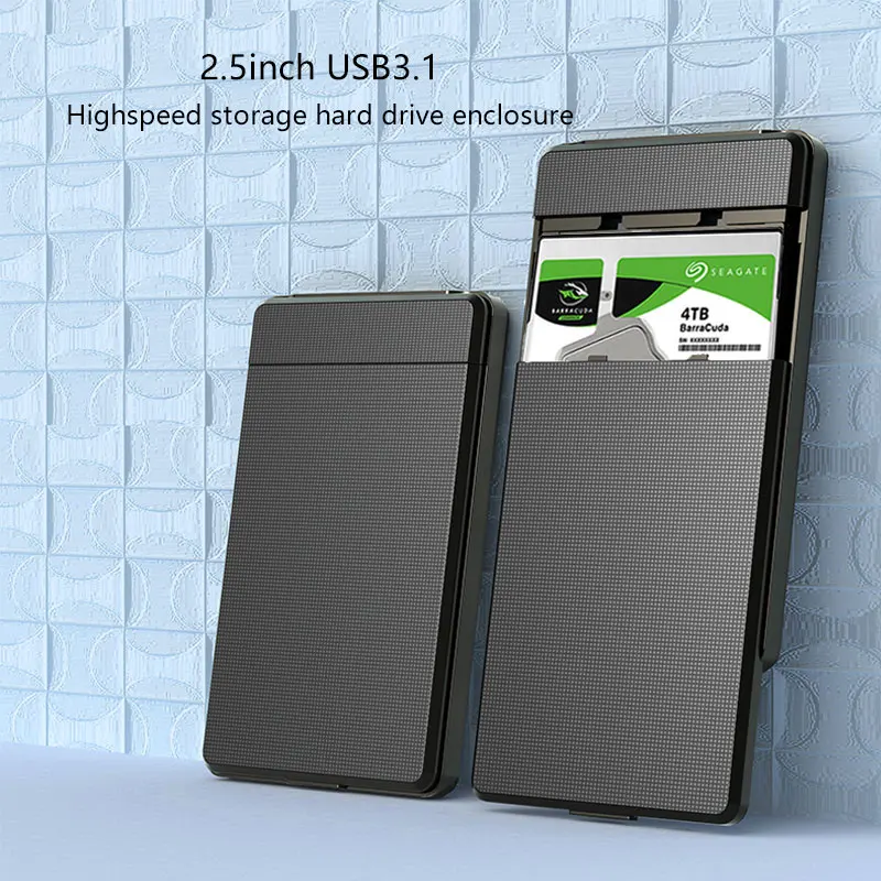 Funda de disco duro USB 2,0, carcasa de 3,0 pulgadas, SATA, SSD, HDD, caja móvil, adaptador móvil externo de 6Gbps, compatible con 6TB - imagen 2