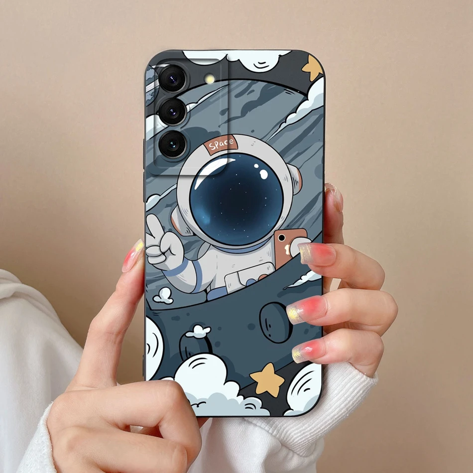 Funda de silicona líquida para Samsung S22 Ultra Plus, carcasa trasera de protección para cámara Galaxy S 22 S22Ultra S22 + Coque parachoques - imagen 5