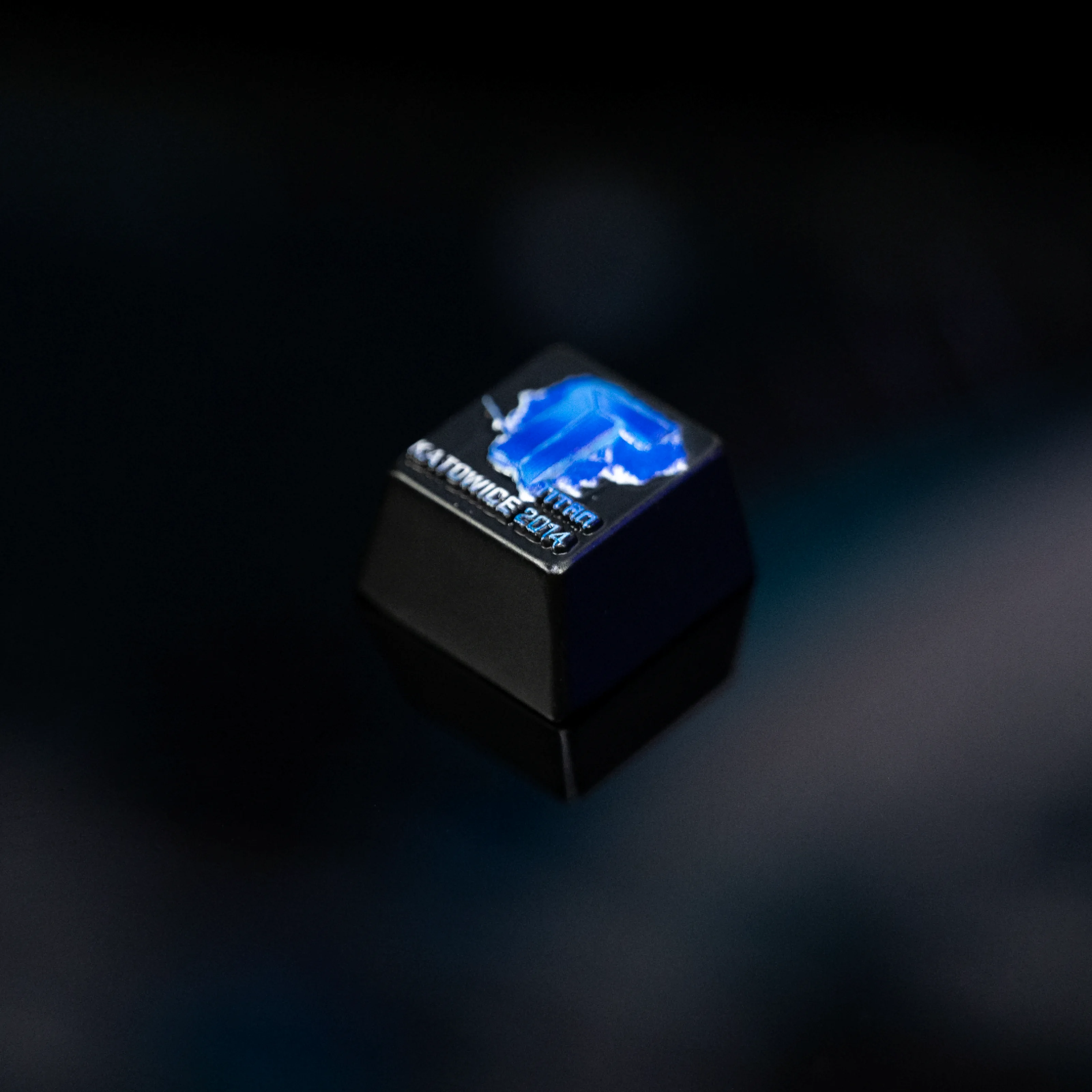 Tapa de tecla de Metal Titan Holo I Katowice 2014 pegatina tema teclas Cutom 1 pieza tapa de llave de aleación de Zinc para accesorios de teclado mecánico - imagen 3