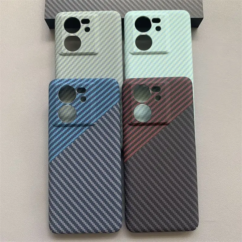 Funda trasera protectora delgada de fibra de carbono para Xiaomi Mi 13T Pro, carcasa completa para teléfono - imagen 2
