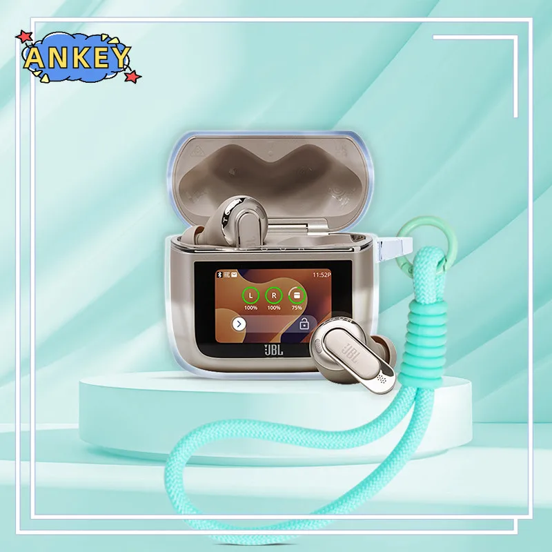 Para JBL Tour Pro 2 3 funda transparente para auriculares carcasa de TPU funda protectora transparente para auriculares - imagen 3