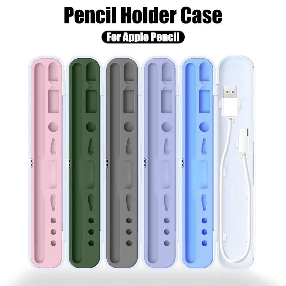 Para Apple Pencil 2 1 caja para Ipad Pencil 2a generación 1a generación funda protectora lápiz soporte puntas caja Accesorios