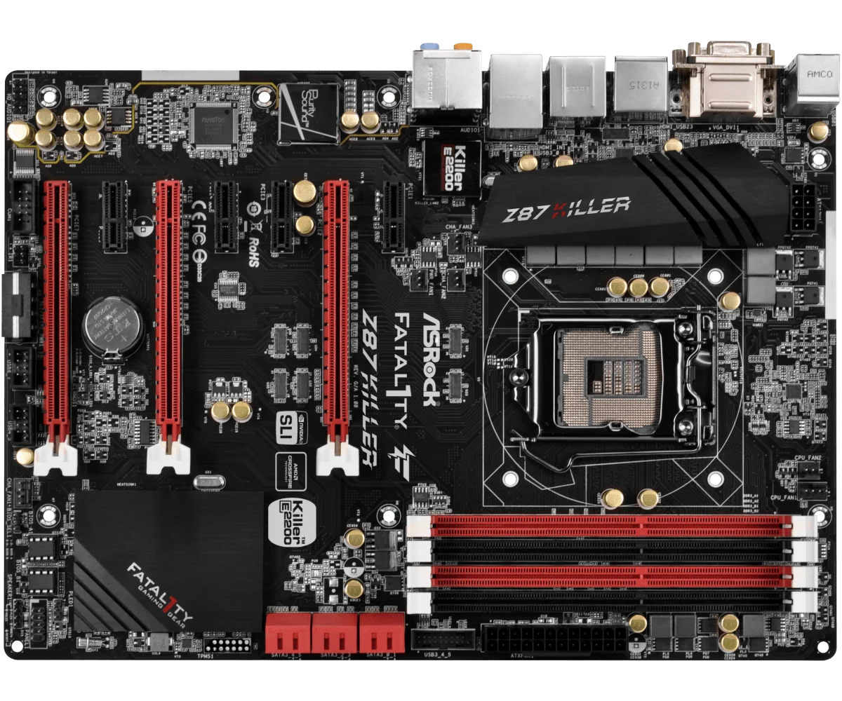 ASROCK Fatal1ty Z87 Killer placa base LGA 1150 Intel Z87 DDR3 32GB ATX compatible con i7-4790 i5-4460 i3-4350 G3450 i3-4370 i7-4770 - imagen 2
