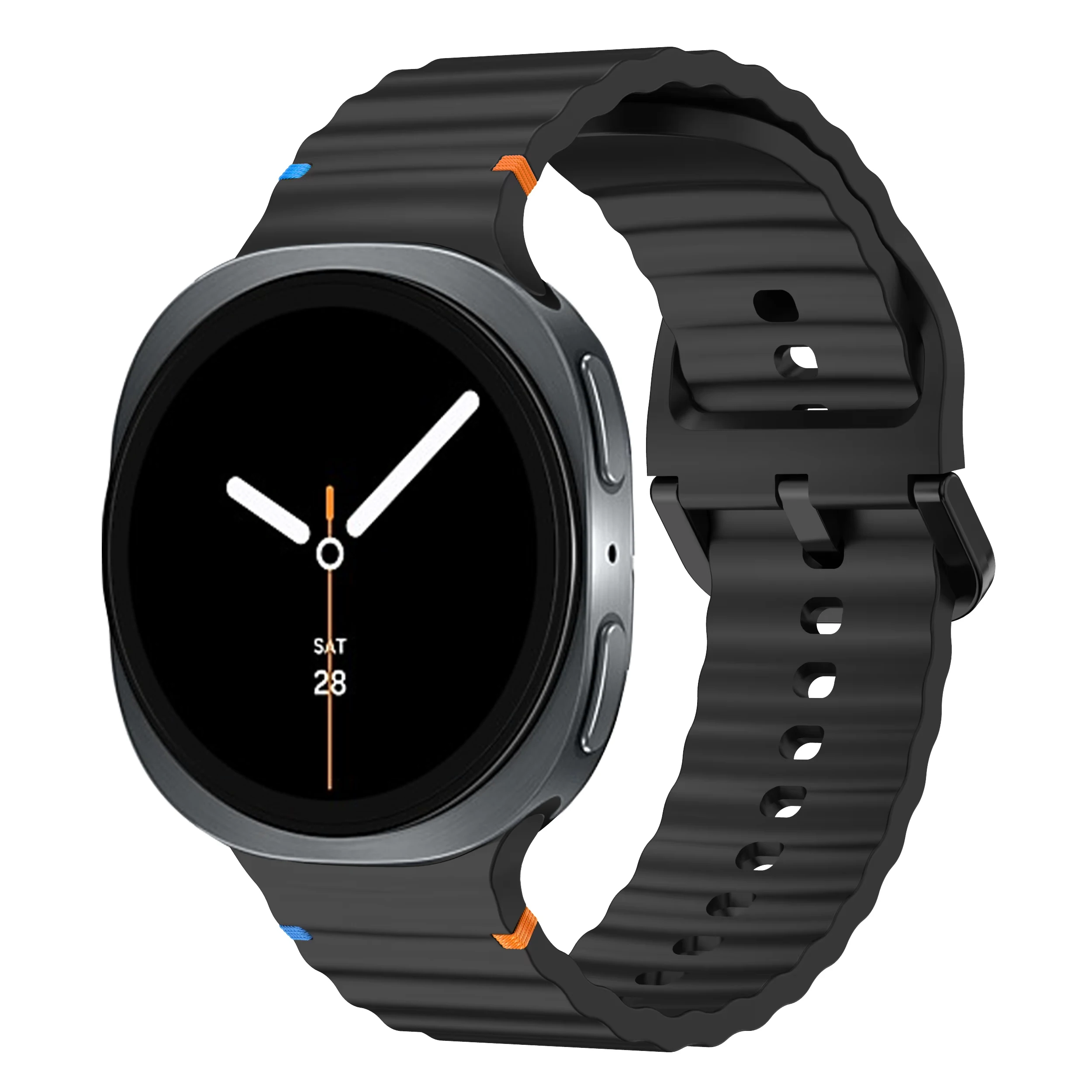 Correa de silicona + funda para samsung galaxy watch 8, accesorios para reloj inteligente, pulsera deportiva para correa galaxy watch 8, funda de 40/44mm - imagen 3