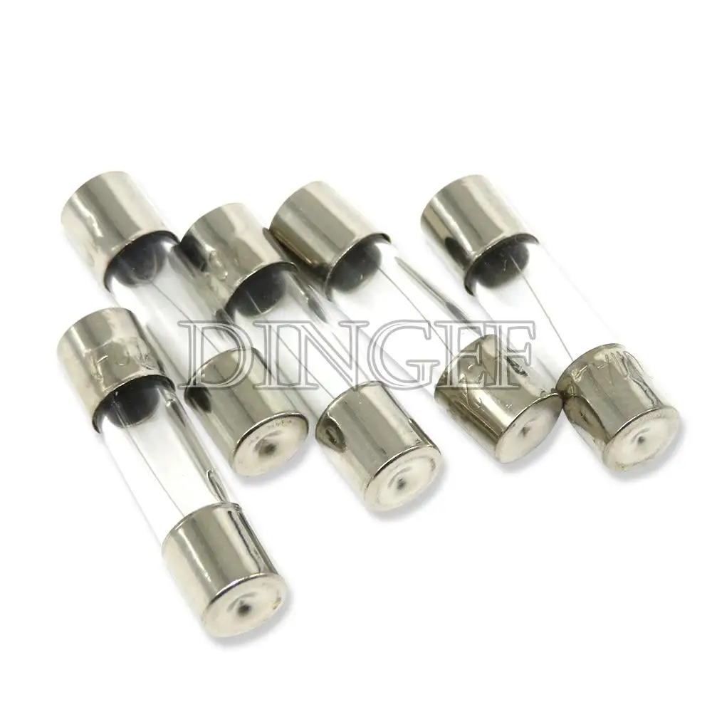 Fusibles de tubo de vidrio de soplado rápido, 5x20mm, 6x30mm, 5x20mm, 6x30mm, 250V, 0.5A, 1A, 2A, 3A, 4A, 5A, 6A, 8A, 10A, 15A, 20A, 25A, 30A, 0.75A, 10 unidades fusible - imagen 3
