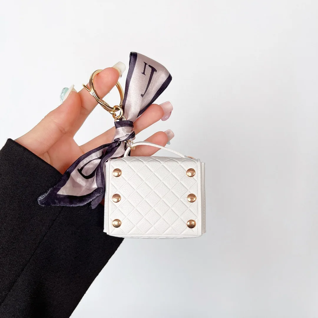 Bolso de lujo, funda de cuero para auriculares para Huawei Freebuds 5i 4i 4 3 SE2, funda protectora para auriculares inalámbricos, monedero, llavero - imagen 5