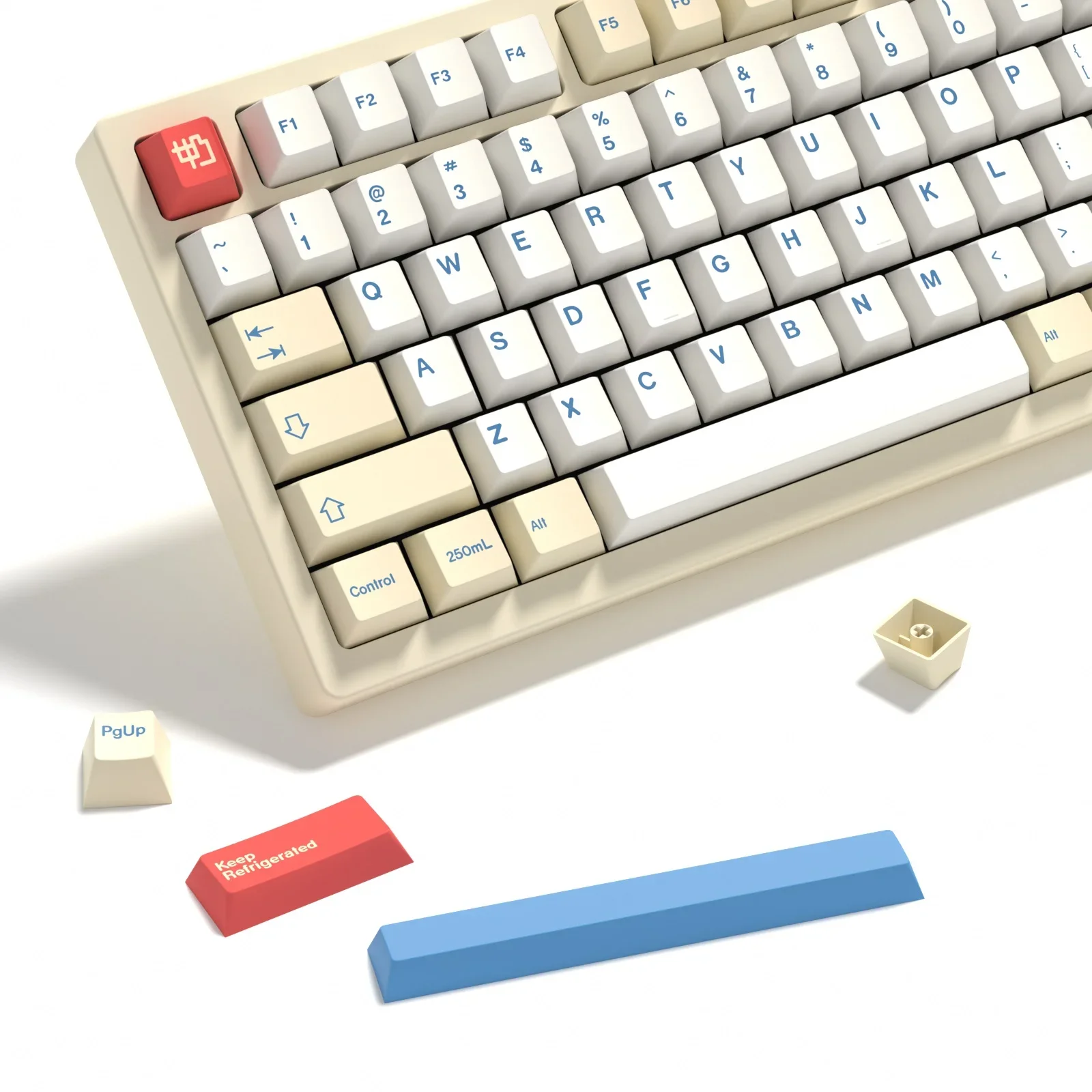 KBDiy-Juego de 145 teclas GMK para teclado mecánico, perfil de cereza, teclas de leche de soja GMK PBT para interruptores MX para 60/61/68/84/87 - imagen 3
