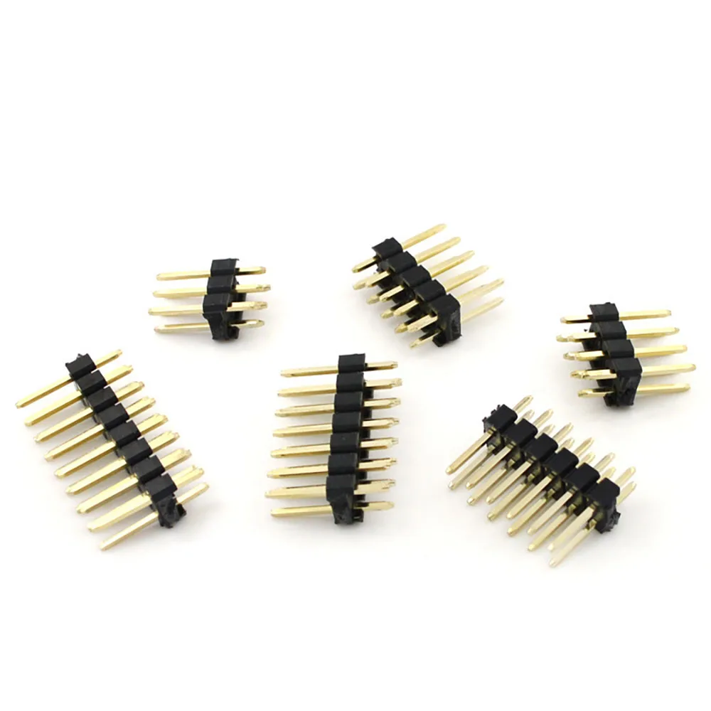 Conector de enchufe de clavija de 2-40P macho hembra de doble fila de 2,54mm 2x2/3/4/5/6/7/8/10/15/20/25/40 pines