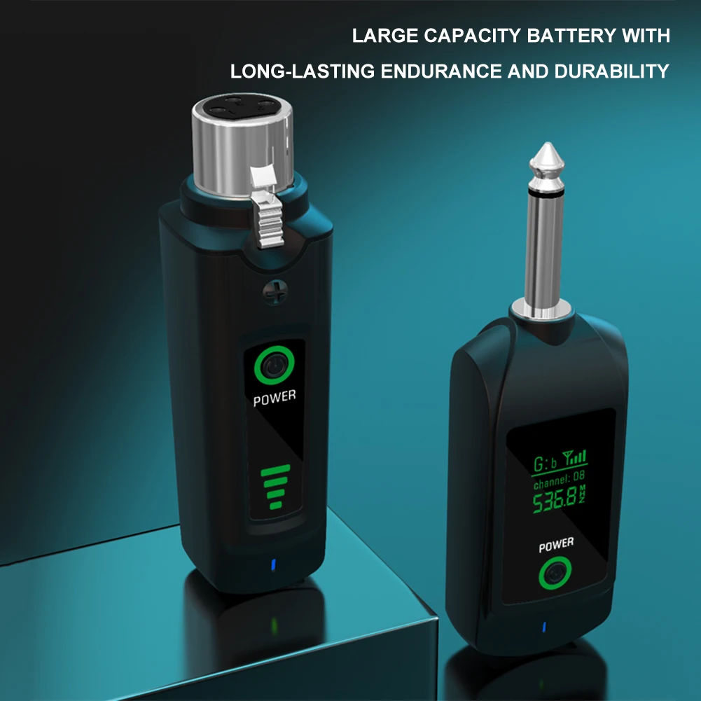 Convertidor de micrófono inalámbrico, transmisor y receptor XLR, micrófono recargable, sistema inalámbrico para mezclador de Audio, micrófono dinámico - imagen 3