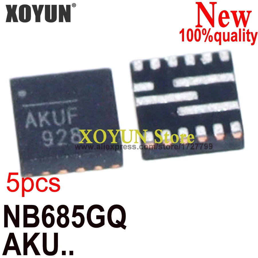 (5 piezas) 100% nuevo NB685GQ-Z NB685GQ NB685G NB685 AKUF AKU... Conjunto de chips QFN-16