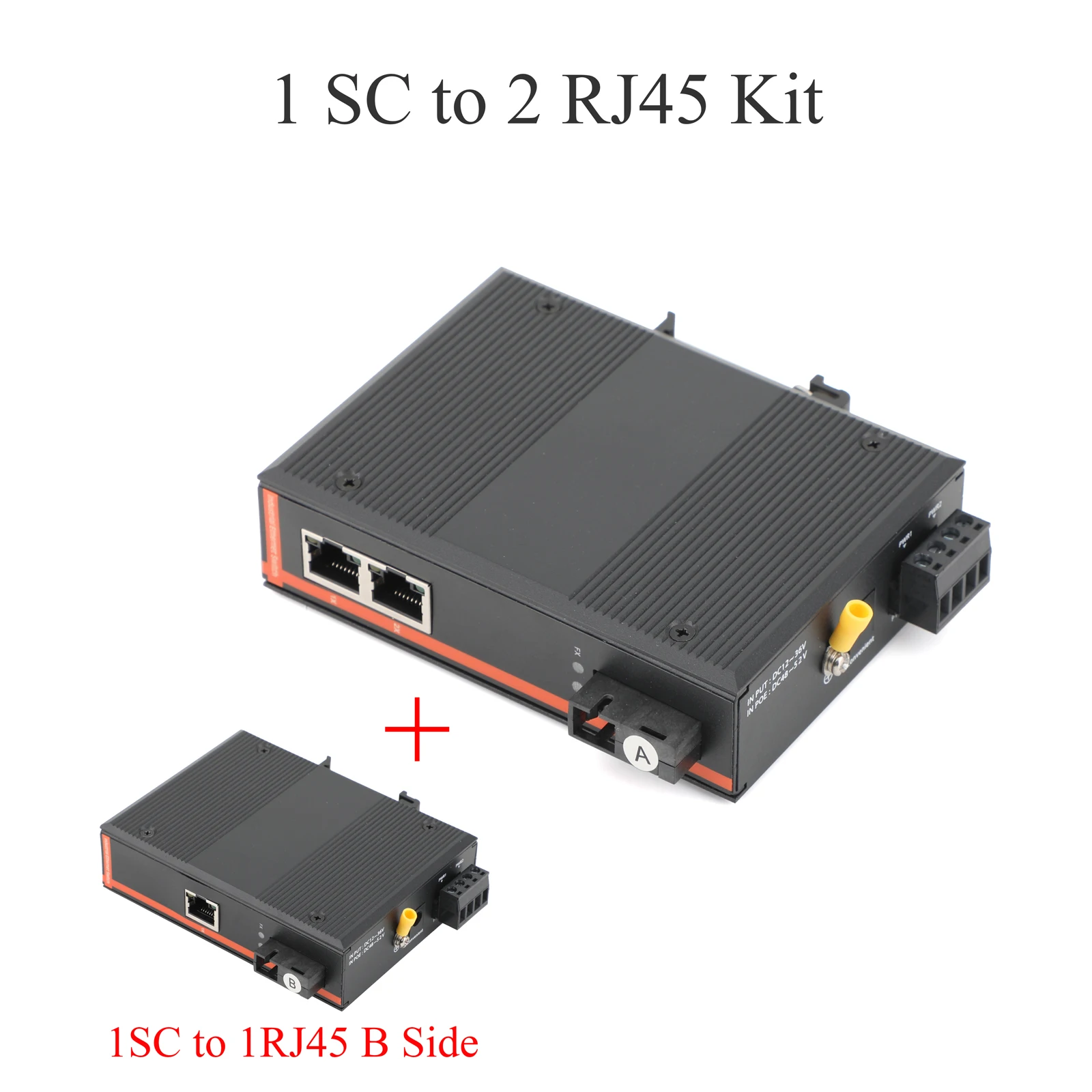 1 SC to 2 RJ45 Kit
