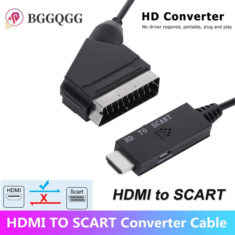 Cable adaptador HDMI compatible 1M convertidor audio vídeo