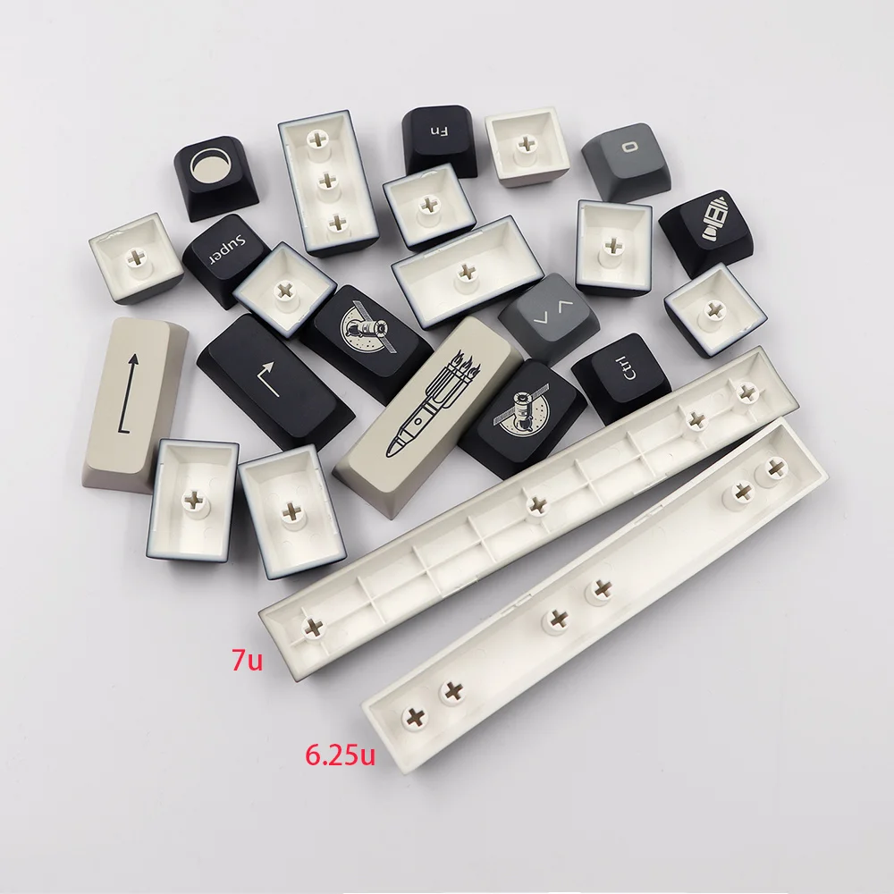 Teclas GMK Apollo PBT XDA para dz60/RK61/64/gk61/68/75/84/133, teclas de teclado mecánico 7u, Barra espaciadora dividida, 980/104 teclas - imagen 2