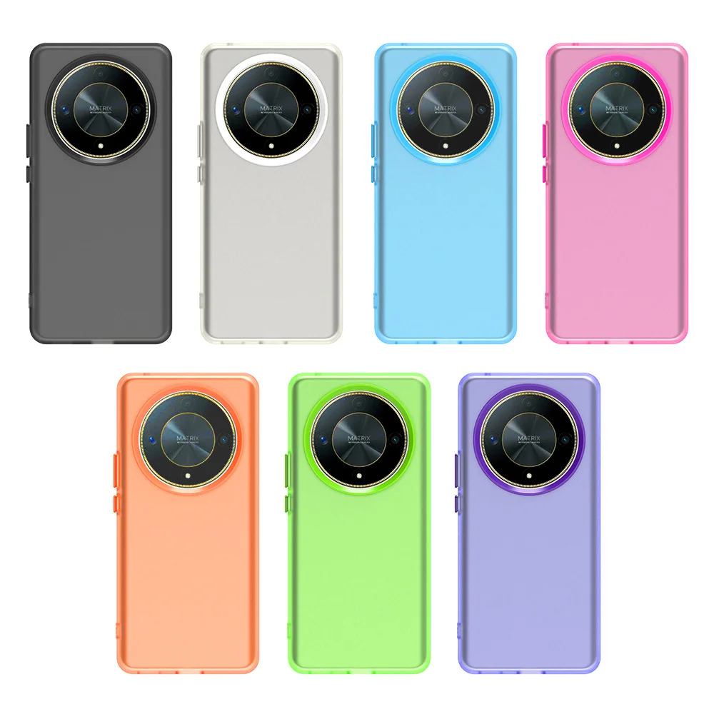 Funda esmerilada para Honor Magic 6 Lite, Funda Magic 6 Lite, Funda mate translúcida para PC, Color caramelo, parachoques para teléfono Magic 6 Lite - imagen 2