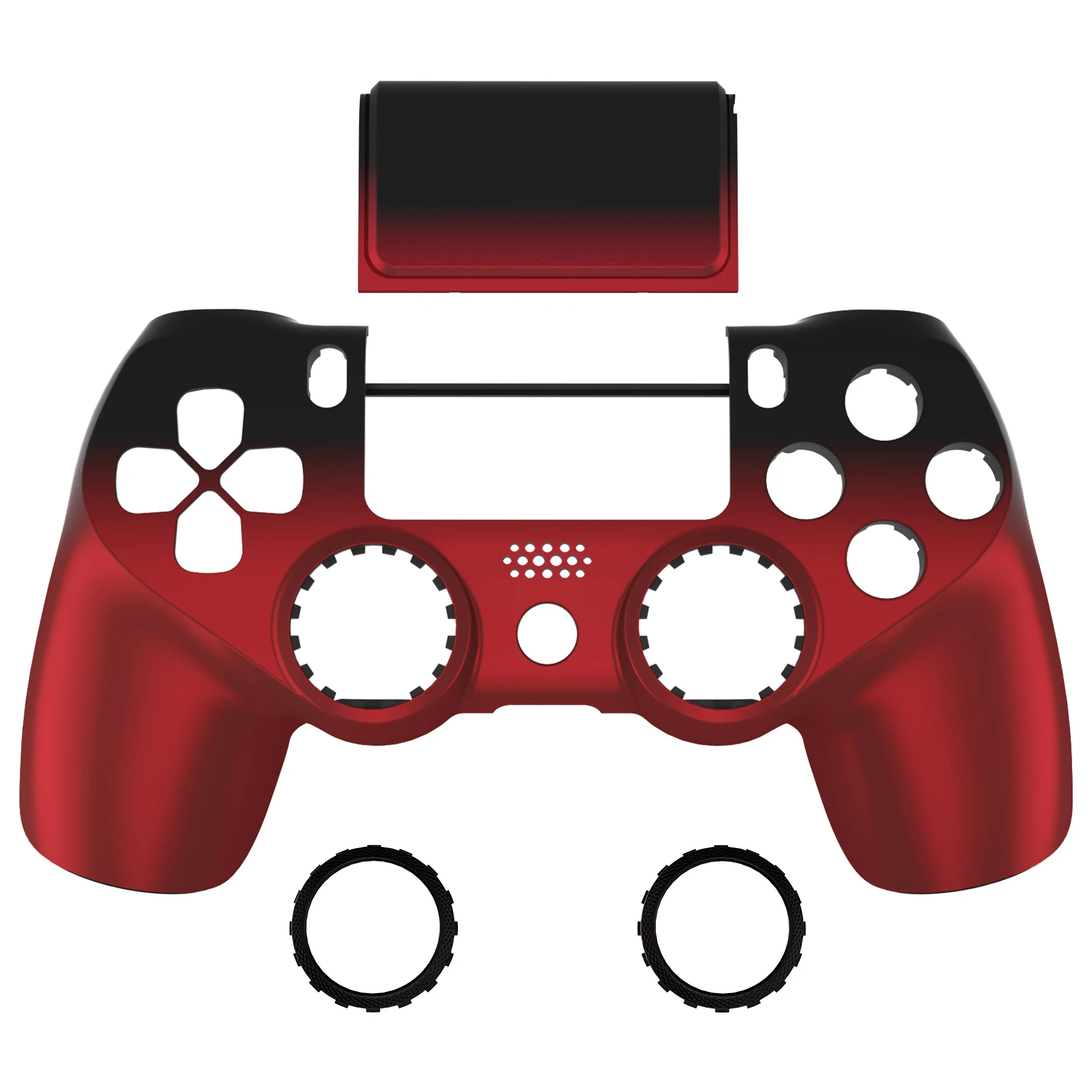 Placa frontal de repuesto eXtremeRate Ghost, cubierta para panel táctil, carcasa rediseñada, Compatible con controlador PS4 Slim Pro JDM-040/050/055 - imagen 3