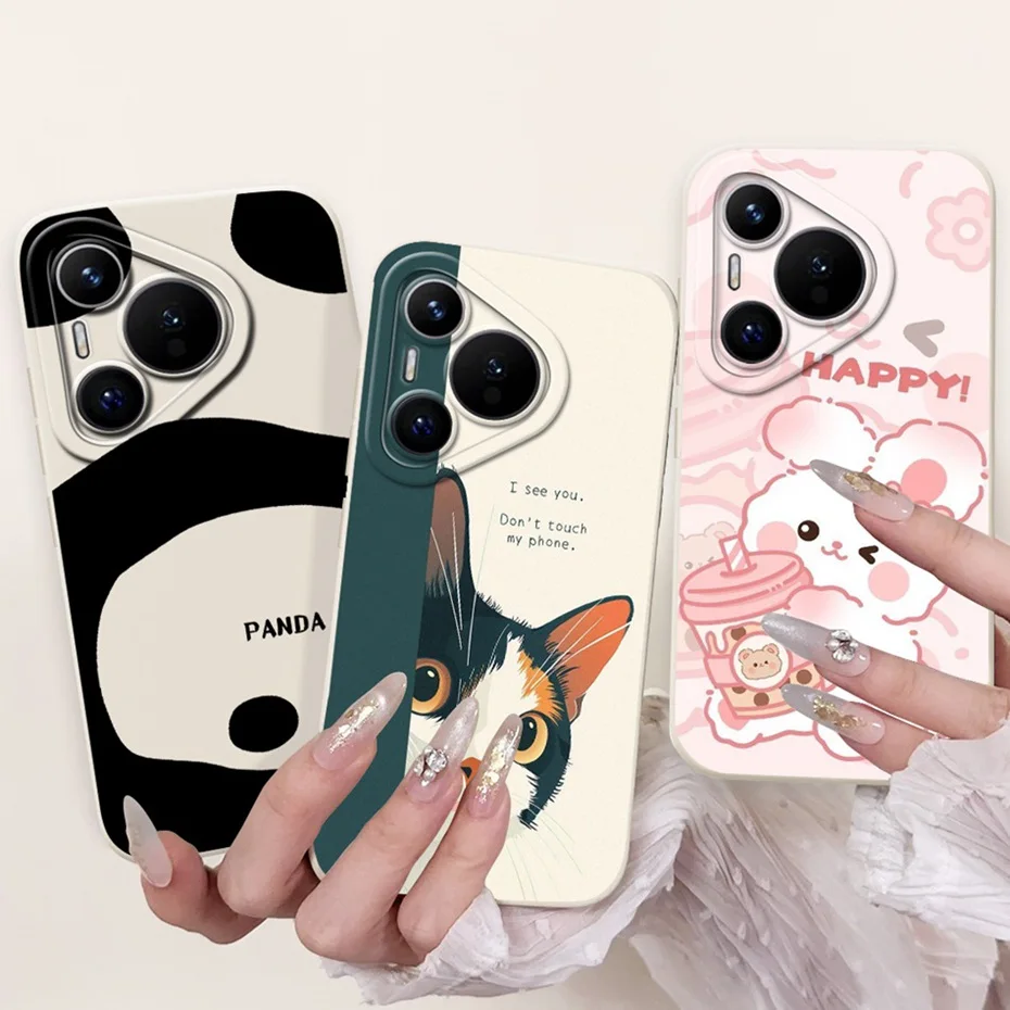 Nuevo diseño de funda de teléfono para Huawei Pura 70 70Pro Plus, funda de silicona suave a prueba de golpes para Huawei Pura70 70 Pro Pro +, fundas parachoques - imagen 5