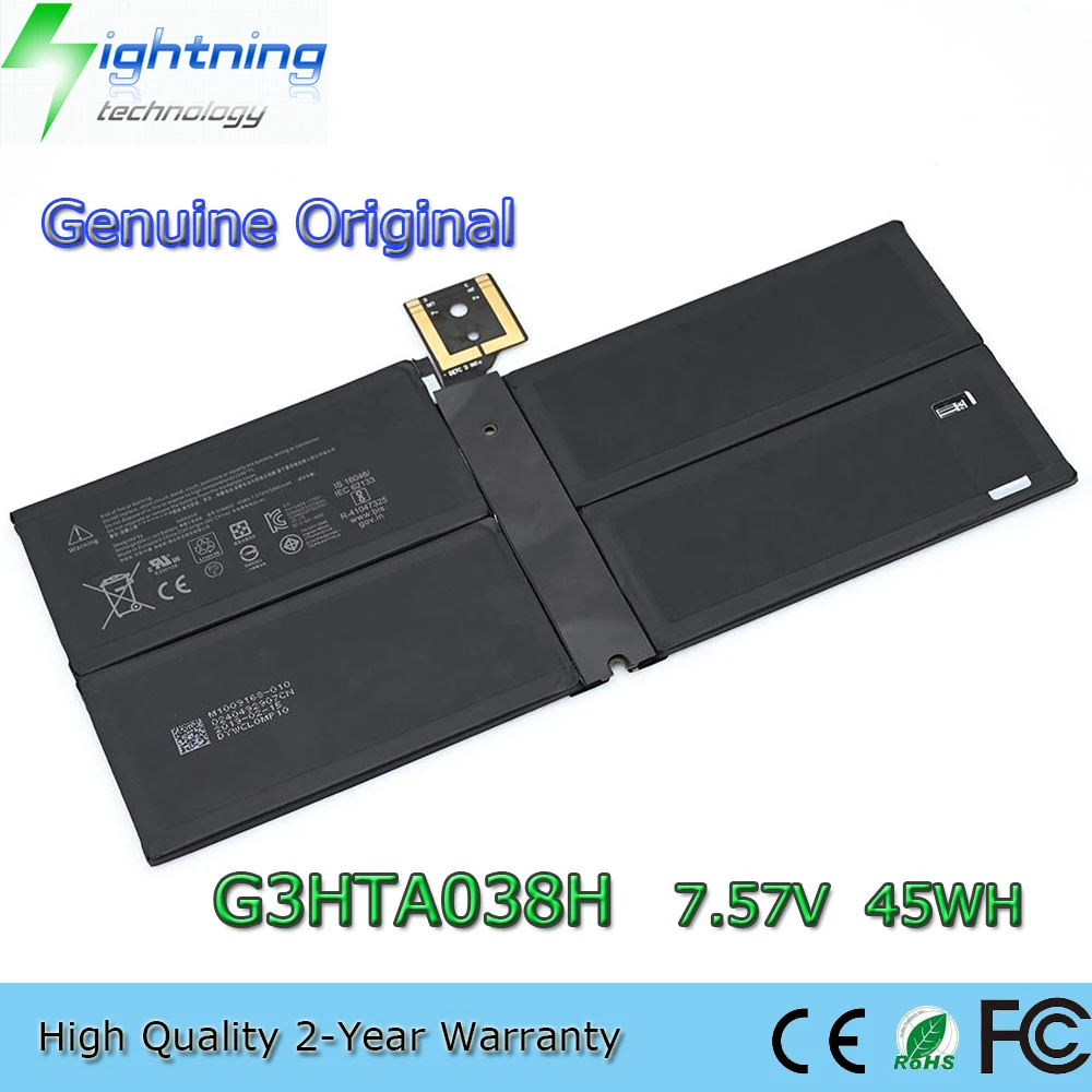 Nueva batería Original y genuina para ordenador portátil G3HTA038H 7,57 V 45Wh para Microsoft Surface Pro 5 6 1796 Tablet DYNM02