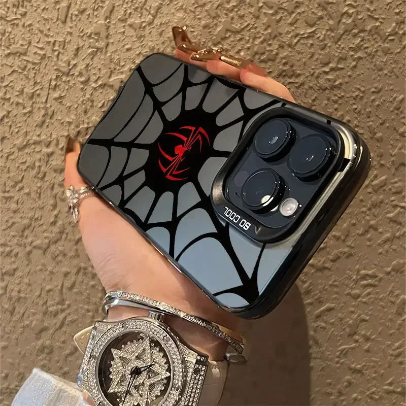 Funda de araña negra de lujo para OPPO, cubierta trasera mate a prueba de golpes para OPPO Realme 5, 8, 8i, 9i, 10, 11 Pro, C12, C15, C20, C21Y, C31, C33, C35, C53, C55, 5G - imagen 5