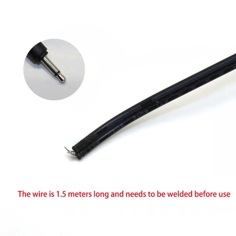 Cabezal de soldadura para auriculares mononales, enchufe de 3,5mm para Audio y frecuencia, Terminal de Cable auxiliar de 2 canales, cabezal macho de 2 núcleos, 1-5 piezas - imagen 5