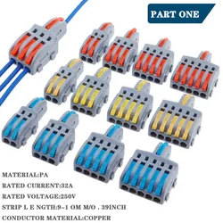 Bornes Rápidos con Palanca para Empalmes de Cables