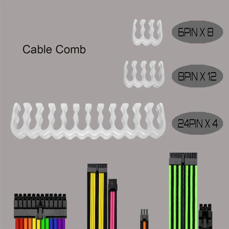 Peine Ranura Cable Computadora Cables PSU Cable Extensión ATX/GPU/CPU 24 Pines GPU 8 Pines CPU 4+4 Pines - imagen 5
