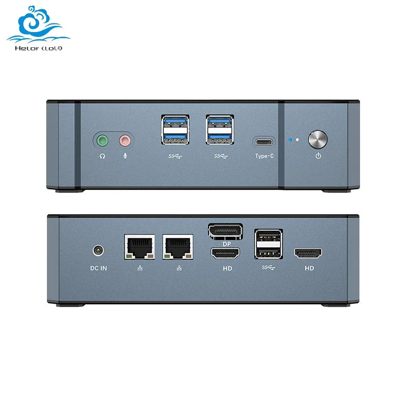 Helorpc Mini PC para juegos con Inter 13th i7-1360P/i5-1340P DDR5 RAM M.2 NVME compatible con computadora WiFi6 para Office Windows 10Pro Ready