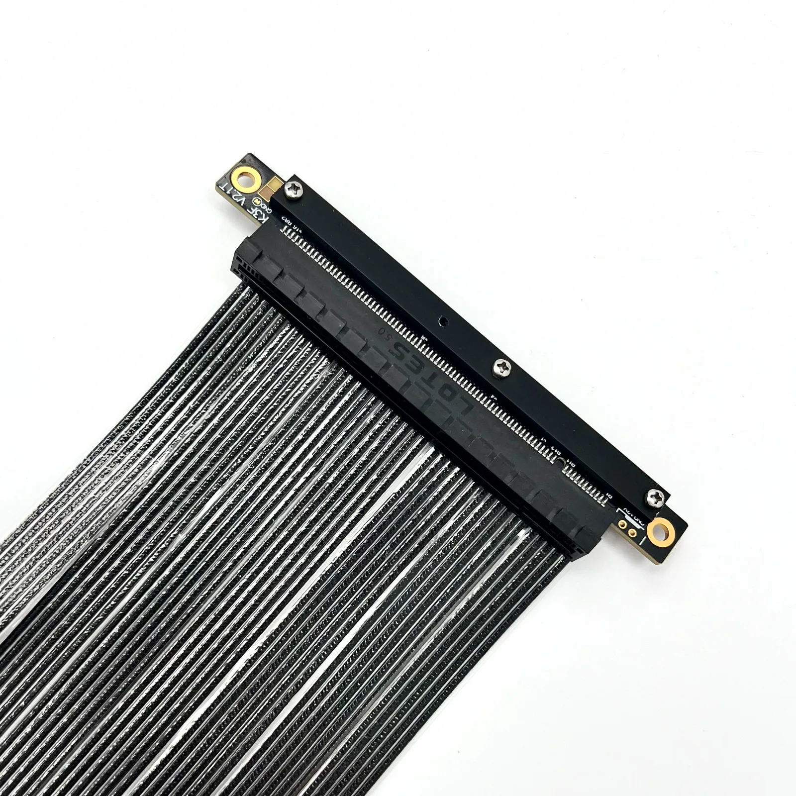 Cable de extensión PCIE 5,0 16x Chapado en plata de 512Gbps, Cable de tarjeta gráfica Rise sin pérdidas 5,0 PCI Express Gen5 GPU ITX A4 PC ordenador - imagen 4