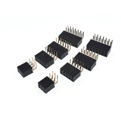 Conector hembra 2,0mm doble fila 90º – pines 2‑40