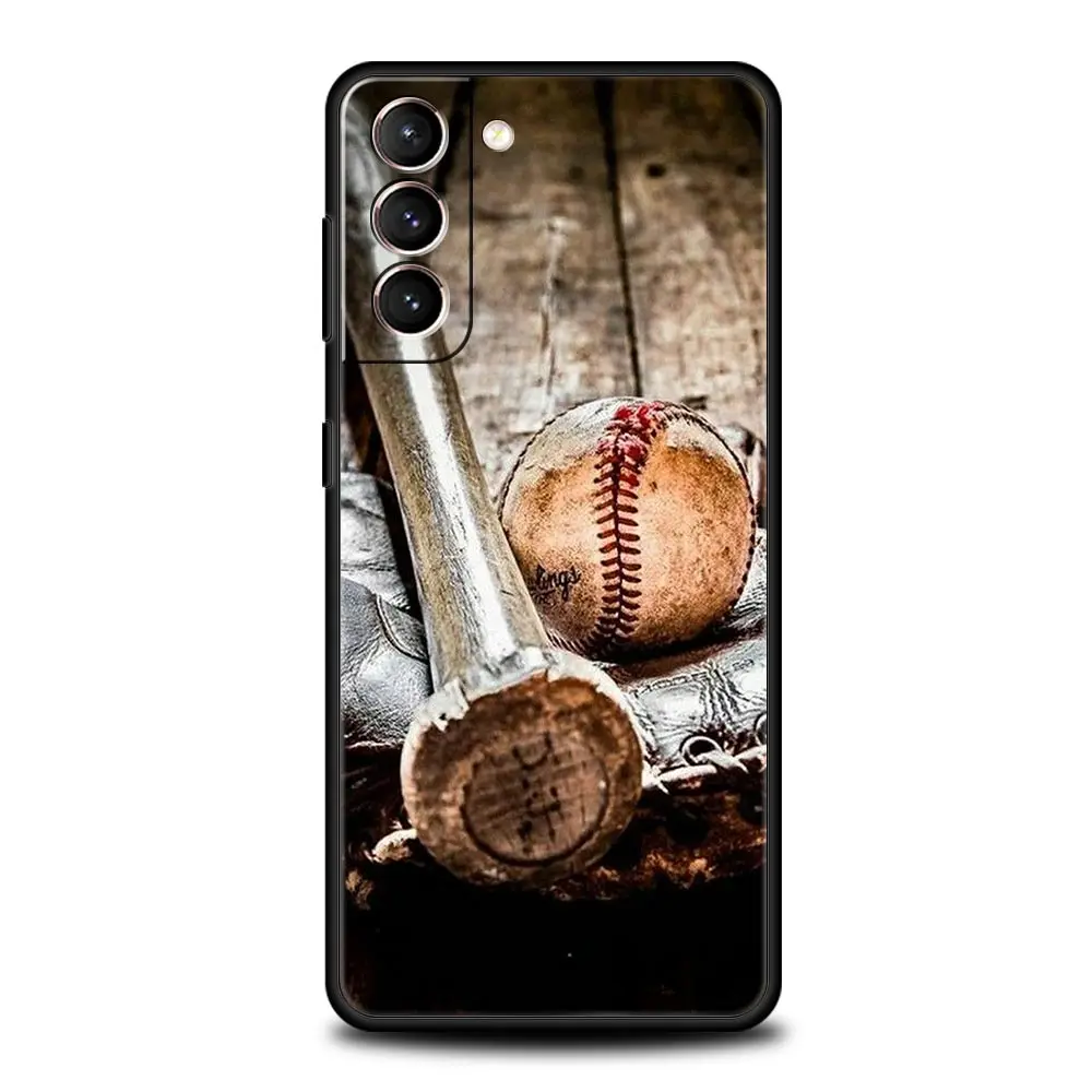 Funda de teléfono de béisbol para Samsung Galaxy S24 S23 S22 S20 Ultra S21 FE 5G S10 S9 Plus S10E S8 funda de silicona suave - imagen 4