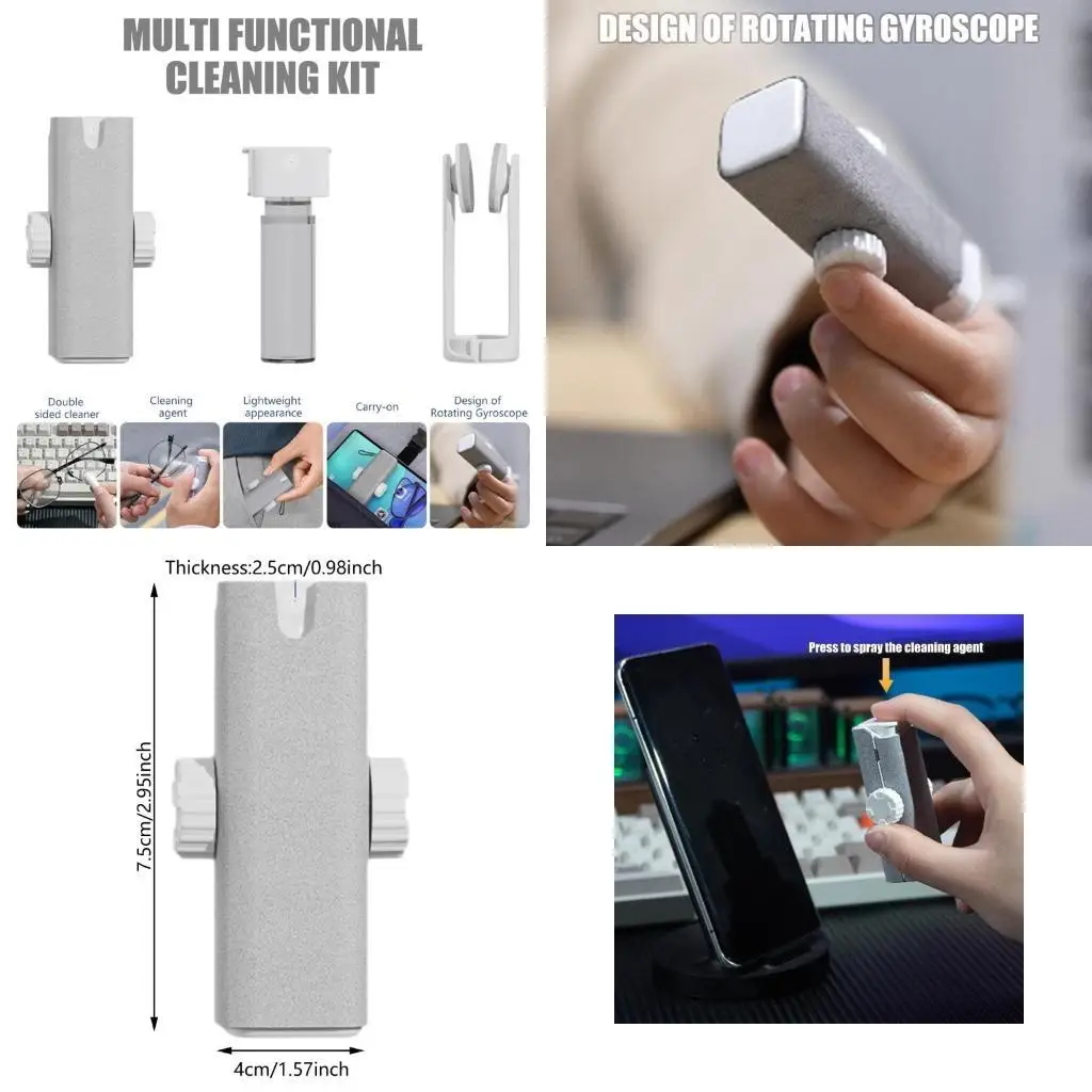 Limpieza gafas y1ub Cleaner anteojos viaje para viajero y usuarios ofrece solución limpieza integral