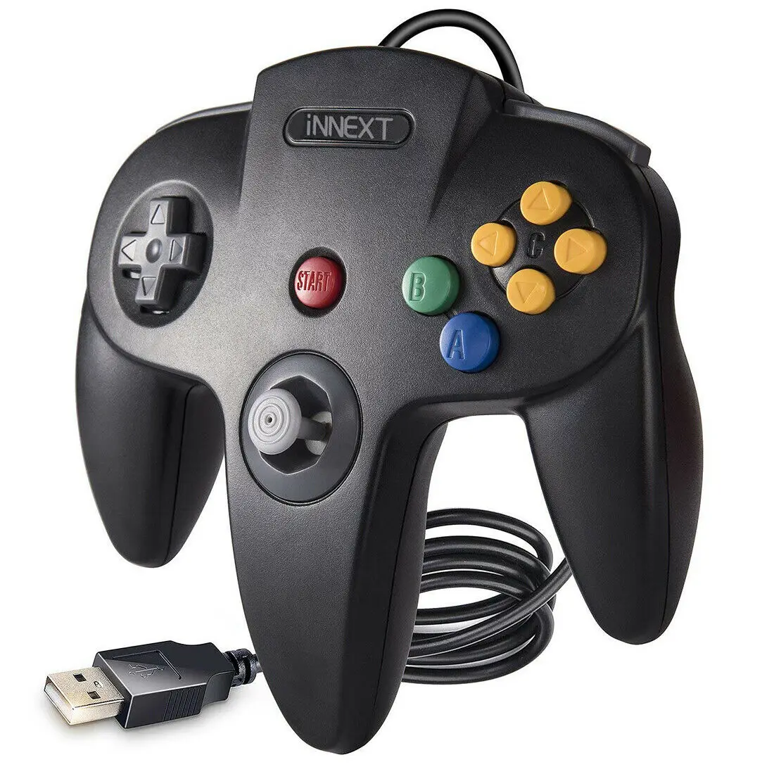 [Versión USB] Controlador USB para juegos clásicos N64, mando de juegos con cable para Windows PC Mac Linux Raspberry Pi 4 3 - imagen 2