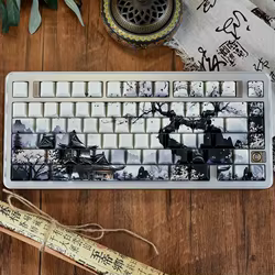 Teclas PBT Dye-Sub Cherry Profile Moon Night para teclado mecánico