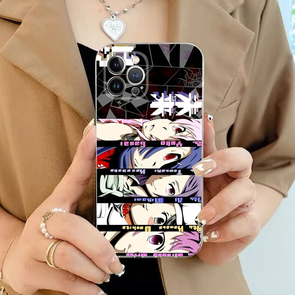 Funda de teléfono Anime Future Diaries para iPhone 15 13 14 Pro Max XS XR 12 11 Pro 13 Mini 6 7 8 Plus cubierta trasera transparente Capa - imagen 5