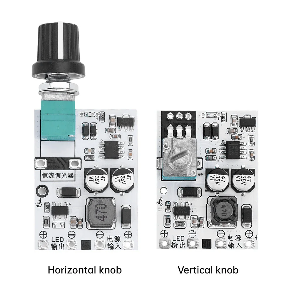 Módulo controlador de atenuación de corriente constante LED, 1,2 a, DC5-24V, ajuste de potenciómetro, iluminación de alta potencia CC, módulo de lámpara de mesa - imagen 2