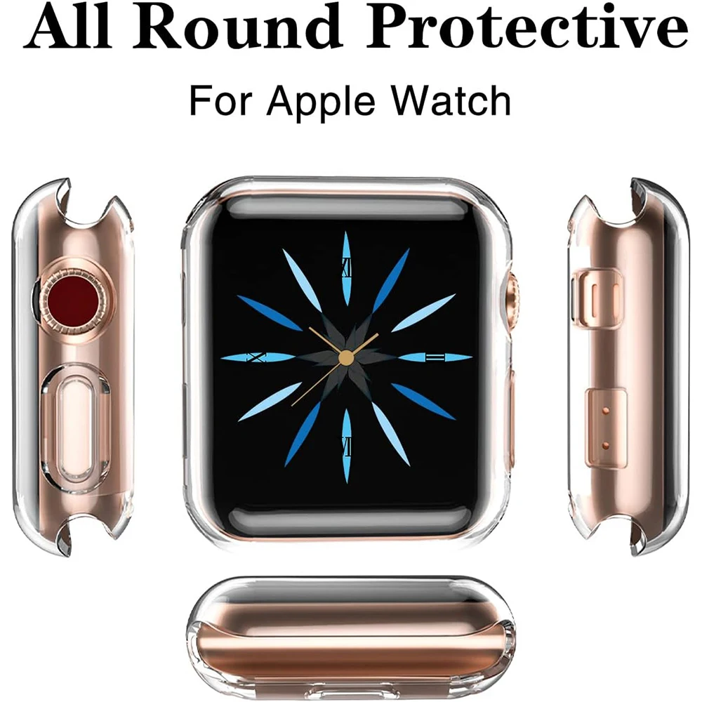 2 uds funda protectora de pantalla para Apple Watch Series 10 9 8 Ultra 2 46MM 42MM 49MM 45MM 41MM 40MM 44MM accesorios de protección - imagen 4