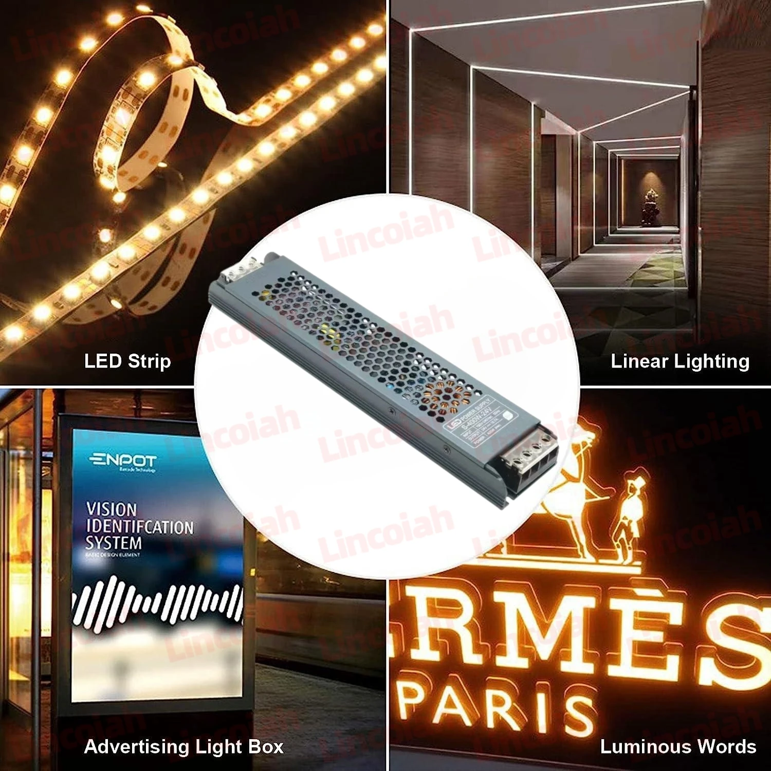 Fuente Alimentación LED 12V/24V Ultrafina Universal 60W-400W