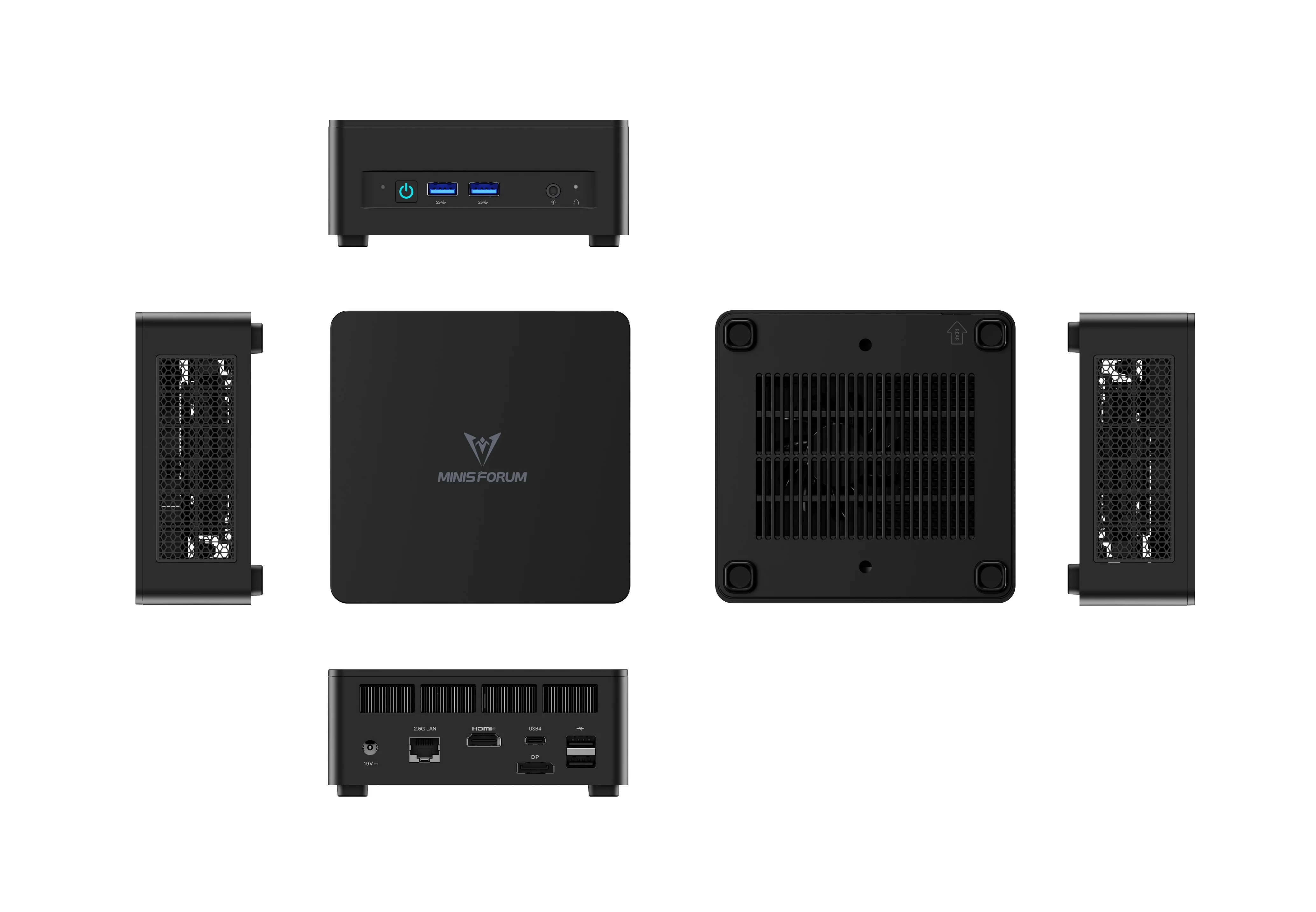 Mini PC MINISFORUM Original UM870/UM760 Slim AMD Ryzen 7 8745H / R5 7640HS DDR5 Windows 11 Mini ordenador Gamer WiFi6E Mini PC - imagen 5