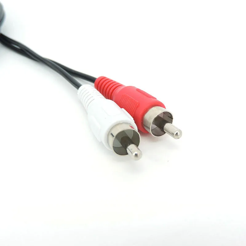 1,5 metros USB A 2,0 macho a 2 Rca macho AV enchufe convertidor conector adaptador Cable de alimentación PC para TV AUX Audio Video adaptador Q1 - imagen 5